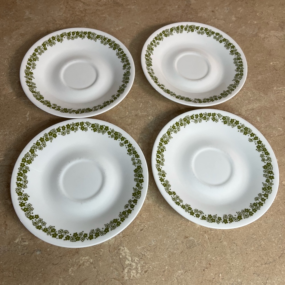 Vintage Corelle Spring Blossom Saucer Plates